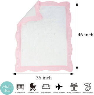Heirloom Quilt - Baby Quilt Blanket Swaddle Monogram - Chickie Collective