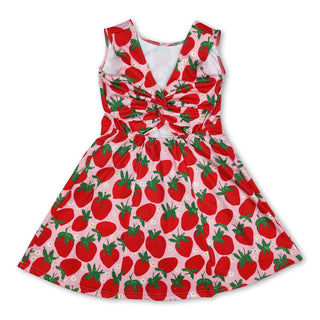 Strawberry Athletic Scallop Dress - Strawberry Designs