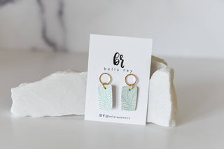 Tenley mini earrings. girls. children. light weight. blue     - Chickie Collective
