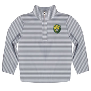 Southeastern Louisiana Grey Embroidered Quarter Zip Pullover     - Chickie Collective