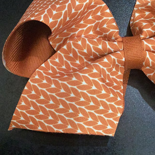 Burnt orange harvest bow     - Chickie Collective