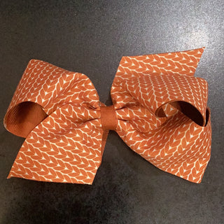 Burnt orange harvest bow     - Chickie Collective