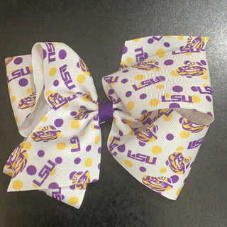 LSU bow Bow    - Chickie Collective