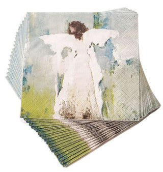 Angel Cocktail Napkins: Elevate Your Occasion with Anne Neilson Home's New Beginnings Collection Religious Decor - Chickie Collective