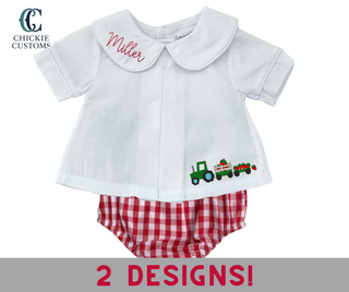 Baby Boy Collar Shirt Strawberry Designs