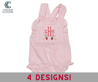 Baby Girl Pink Sun Suit  - Strawberry Designs