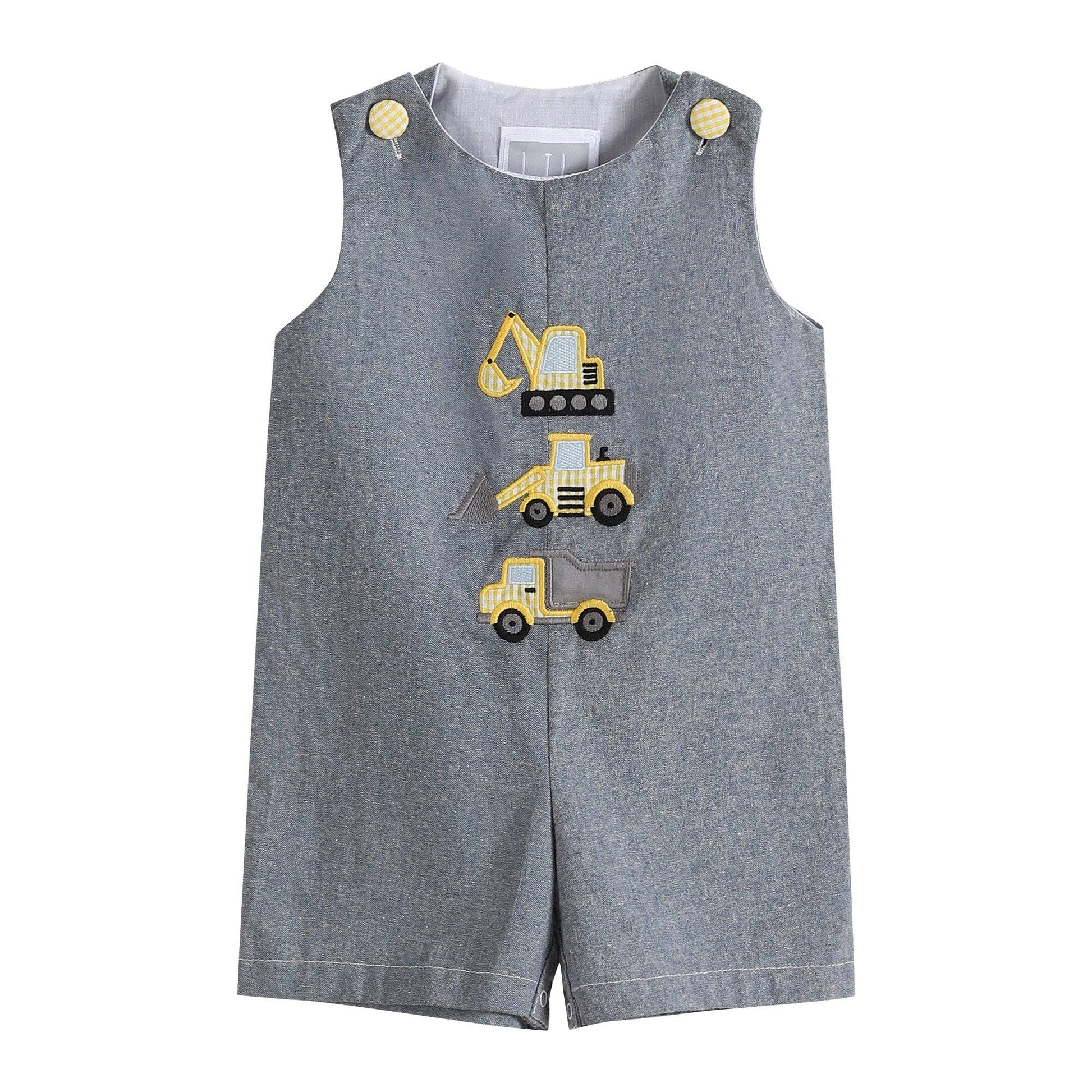 Gray Construction Shortalls     - Chickie Collective