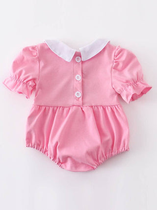 Frozen Pink Embroidered Girl Bubble Bubble    - Chickie Collective