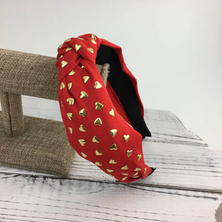 Valentine Heart Knot Headband     - Chickie Collective