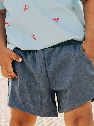 Boys Shorts - Chambray Boy's Shorts    - Chickie Collective