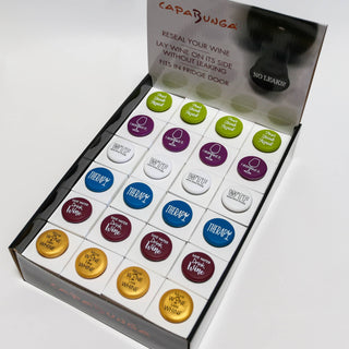 Bestselling Counter Display 48 Wine Caps Wine Accessories - Chickie Collective