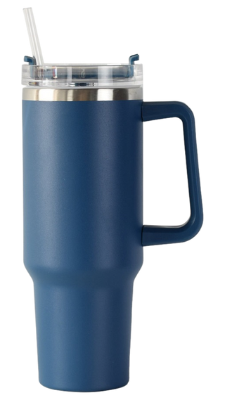 40oz Stainless Tumbler with Handle Tumbler    - Chickie Collective